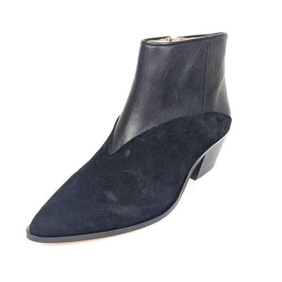 Louise Et Cie Vada Black Point Toe Dark Academia Bootie Size 7.5 - Picture 1 of 10